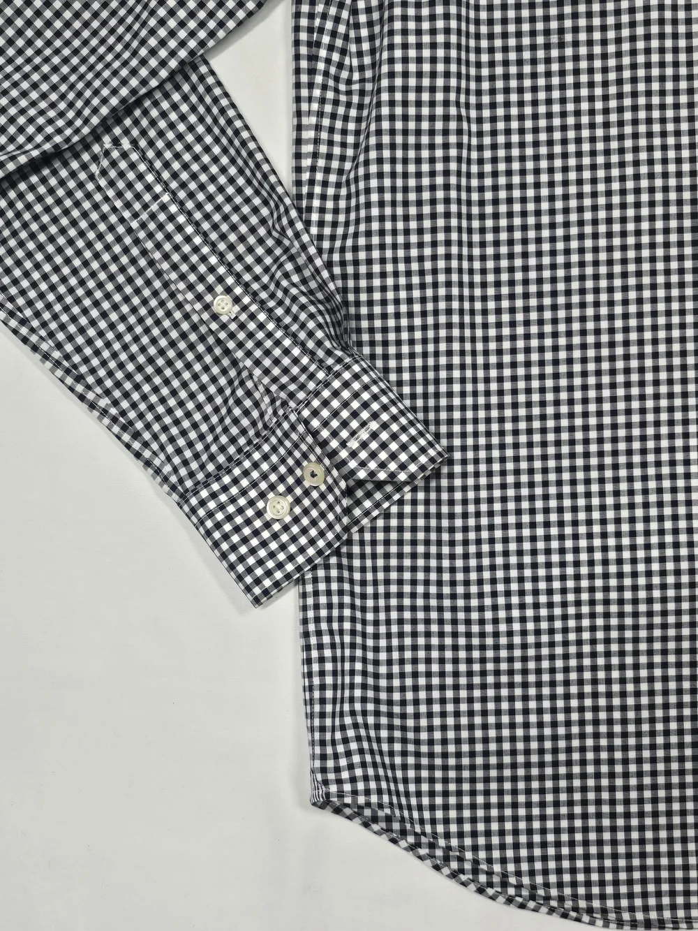 Banana Republic Camden Fit Non-Iron Gingham Button Down Shirt Medium